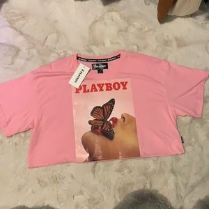Playboy-NWT Cropped Tee-Md